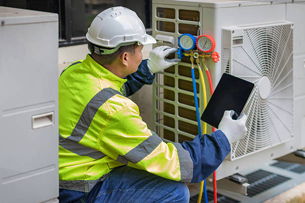 Professional Hvac technician working in Lowgap, NC